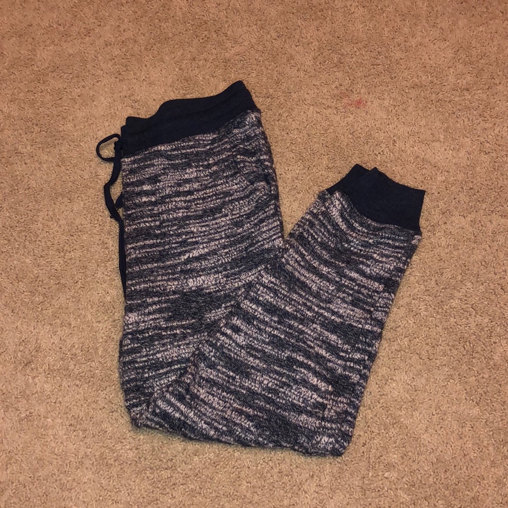 Blue and white joggers from Aerie